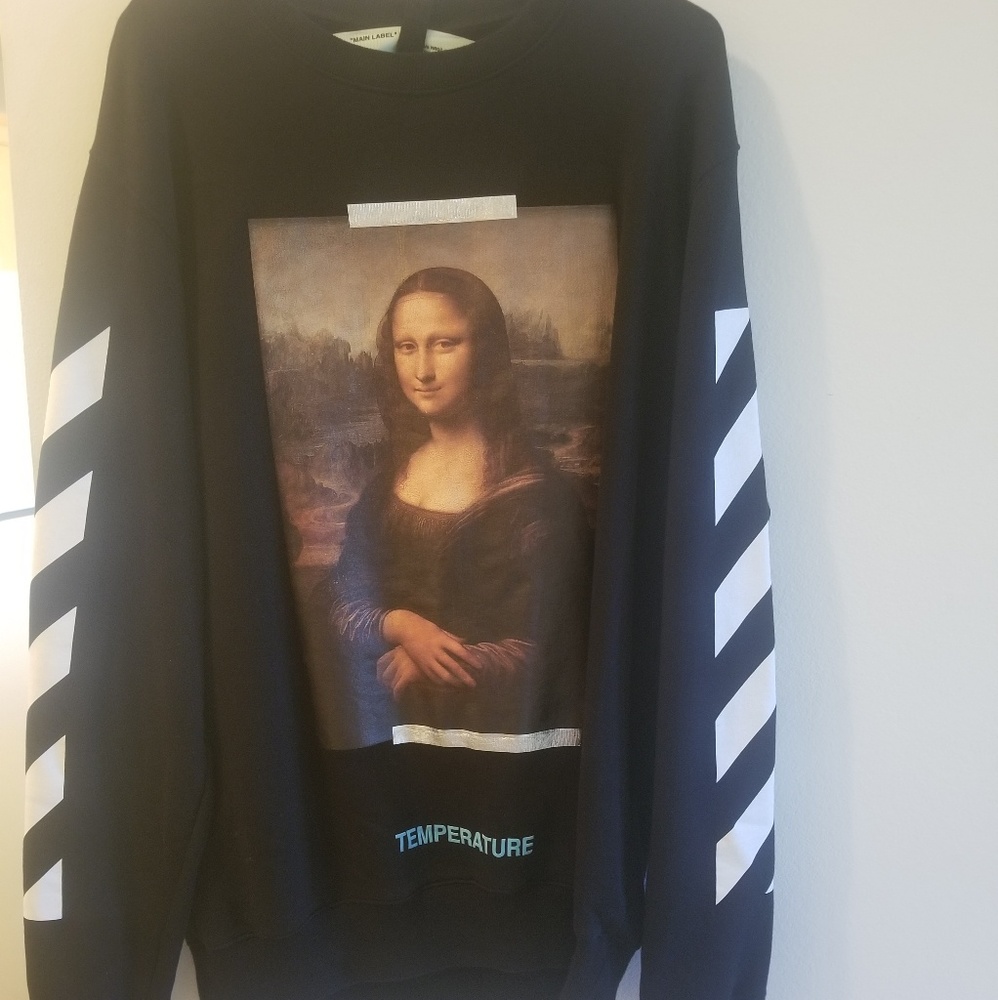 Offwhite mens sweatshirt mona lisa.